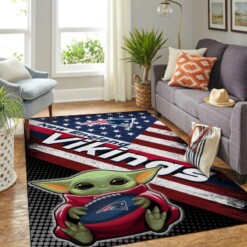 New England Patriots Living Room Area Rug