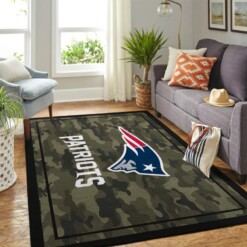 New England Patriots Living Room Area Rug