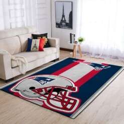 New England Patriots Living Room Area Rug