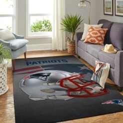 New England Patriots Living Room Area Rug