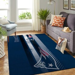 New England Patriots Living Room Area Rug