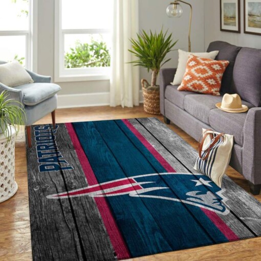 New England Patriots Living Room Area Rug