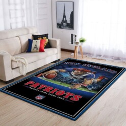 New England Patriots Living Room Area Rug