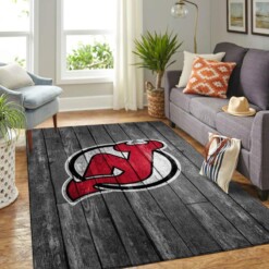 New Jersey Devils Living Room Area Rug