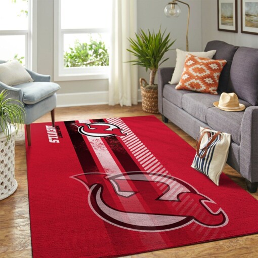 New Jersey Devils Living Room Area Rug