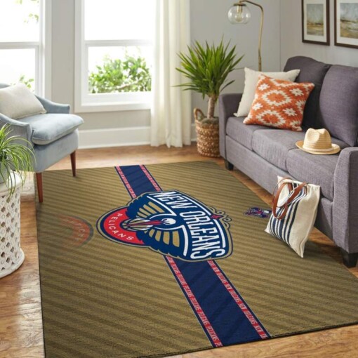 New Orleans Pelicans Living Room Area Rug