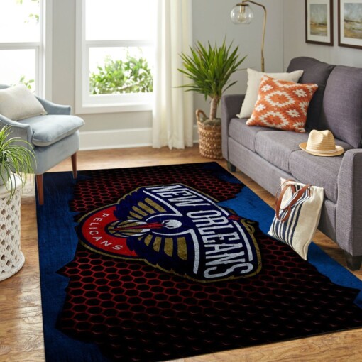 New Orleans Pelicans Living Room Area Rug