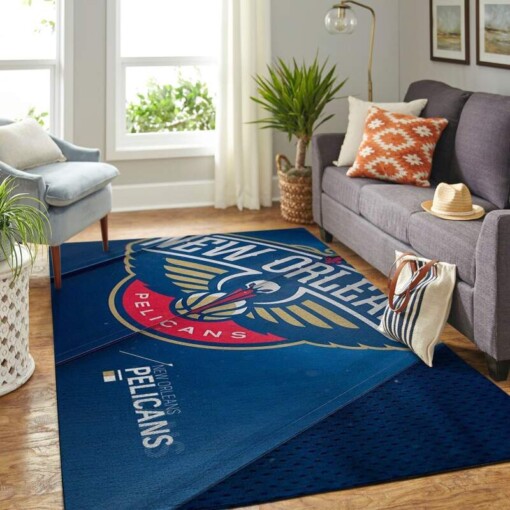 New Orleans Pelicans Living Room Area Rug