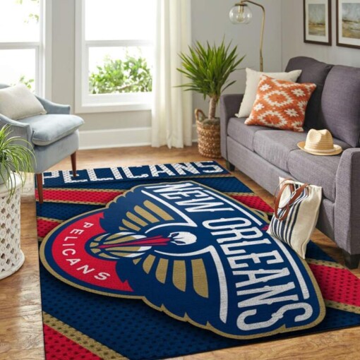 New Orleans Pelicans Living Room Area Rug