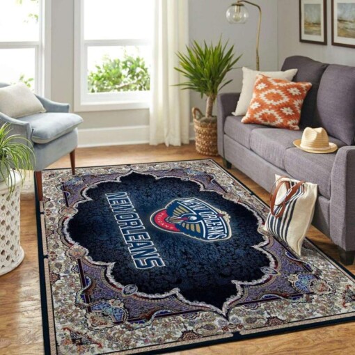 New Orleans Pelicans Living Room Area Rug