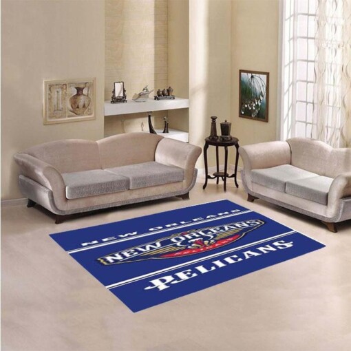 New Orleans Pelicans Living Room Area Rug