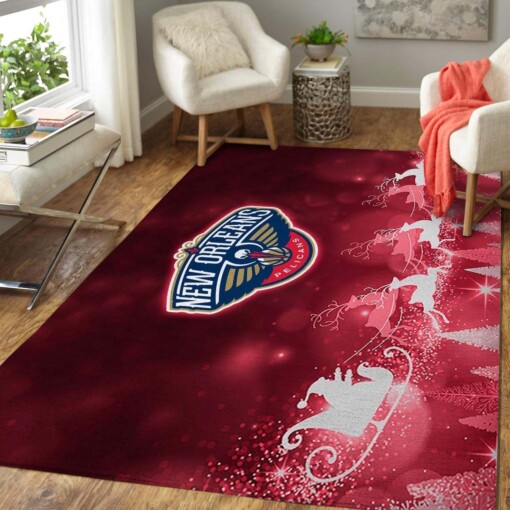 New Orleans Pelicans Living Room Area Rug