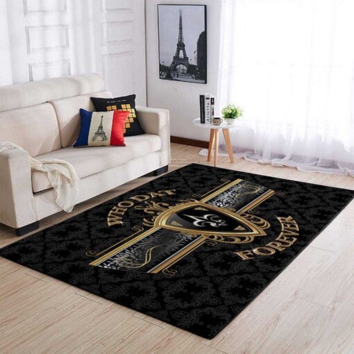 New Orleans Saints Living Room Area Rug