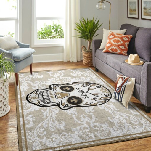 New Orleans Saints Living Room Area Rug