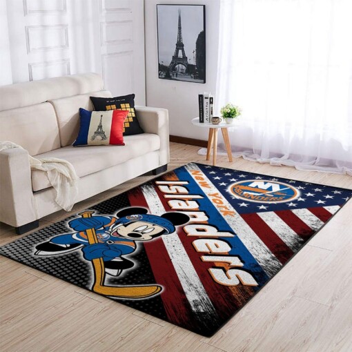 New York Islanders Living Room Area Rug