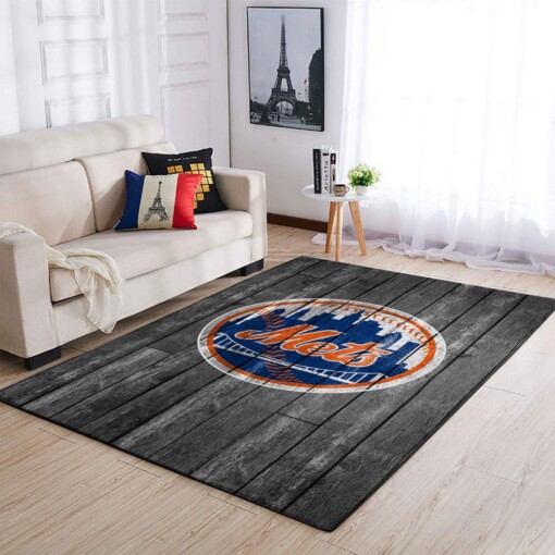 New York Mets Living Room Area Rug