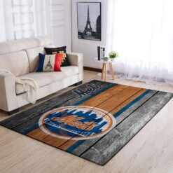 New York Mets Living Room Area Rug