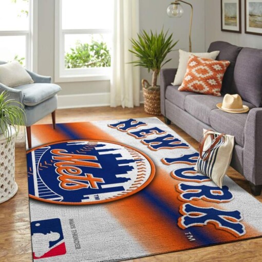 New York Mets Living Room Area Rug
