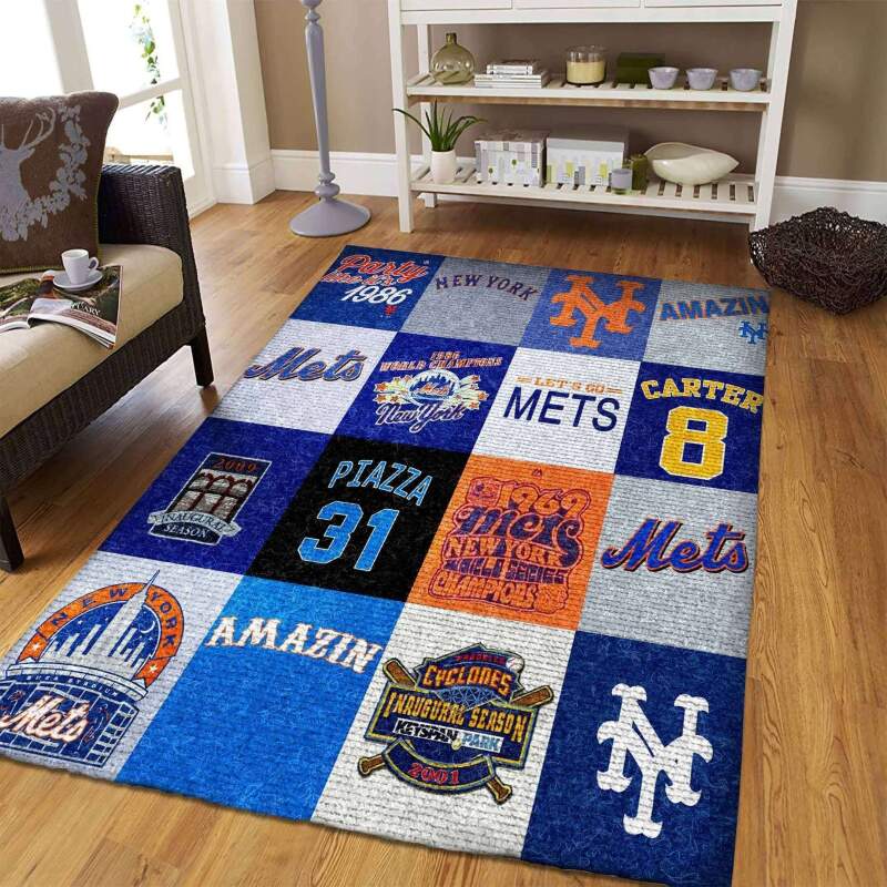 New York Mets Living Room Area Rug