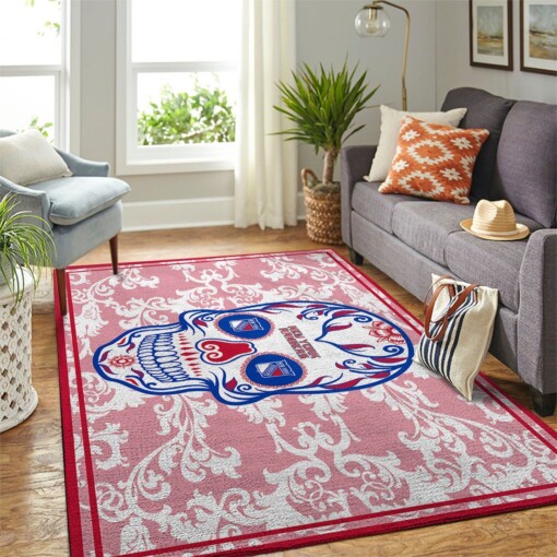 New York Rangers Living Room Area Rug