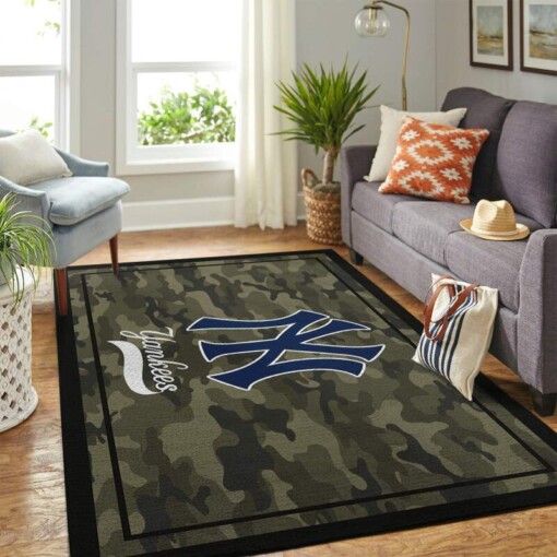 New York Yankees Living Room Area Rug