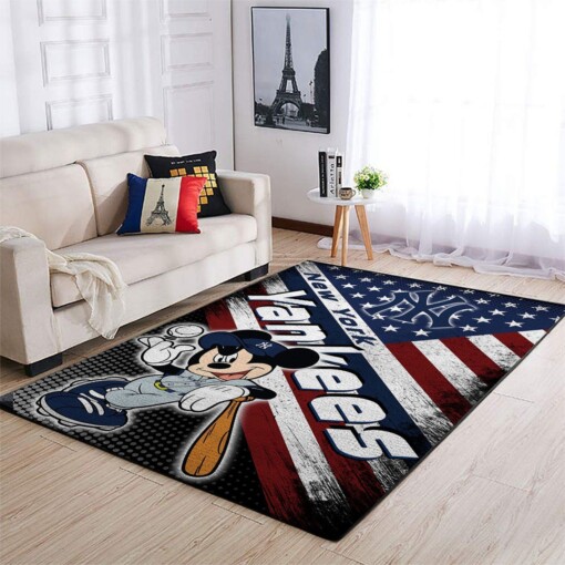 New York Yankees Living Room Area Rug