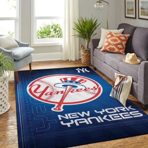 New York Yankees Living Room Area Rug