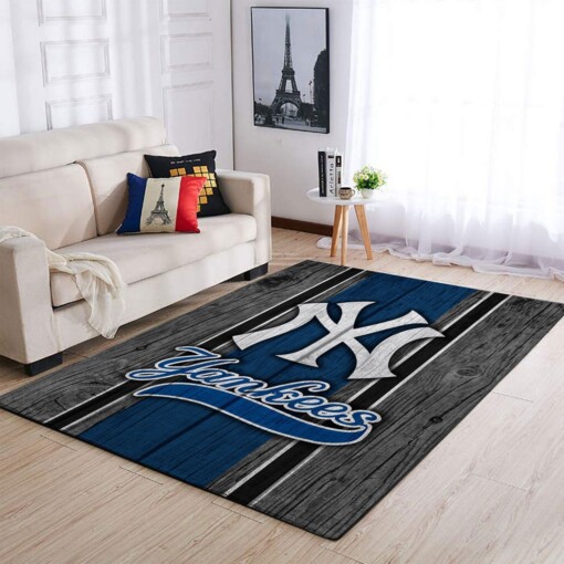 New York Yankees Living Room Area Rug