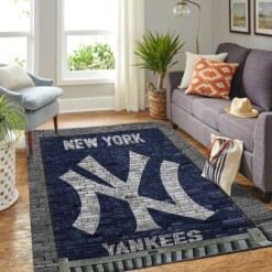 New York Yankees Living Room Area Rug