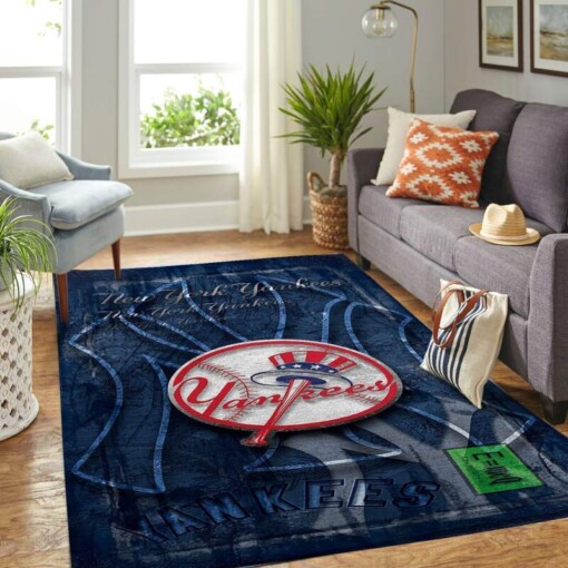 New York Yankees Living Room Area Rug