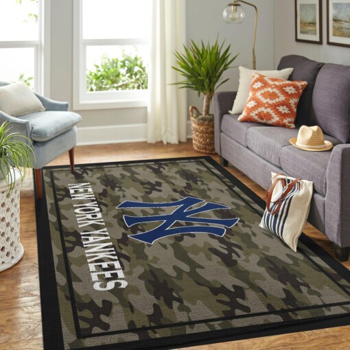 New York Yankees Living Room Area Rug