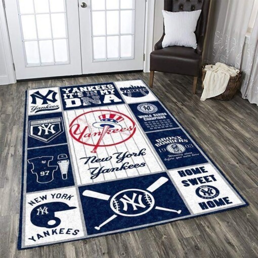 New York Yankees Living Room Area Rug