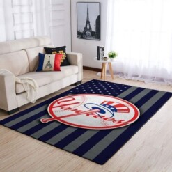 New York Yankees Living Room Area Rug