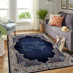 New York Yankees Living Room Area Rug