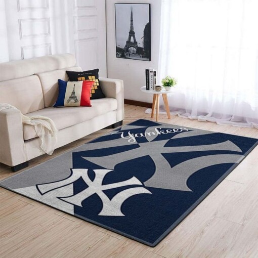 New York Yankees Living Room Area Rug
