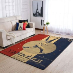 New York Yankees Living Room Area Rug