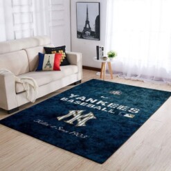 New York Yankees Living Room Area Rug