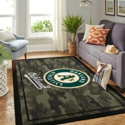 Oakland Athletics Living Room Area Rug