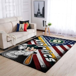 Oakland Athletics Living Room Area Rug