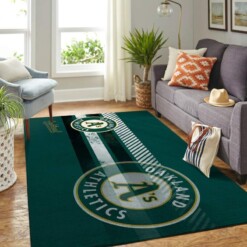 Oakland Athletics Living Room Area Rug