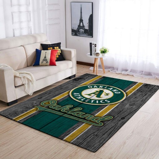 Oakland Athletics Living Room Area Rug