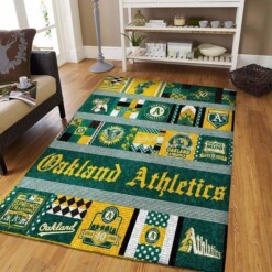 Oakland Athletics Living Room Area Rug