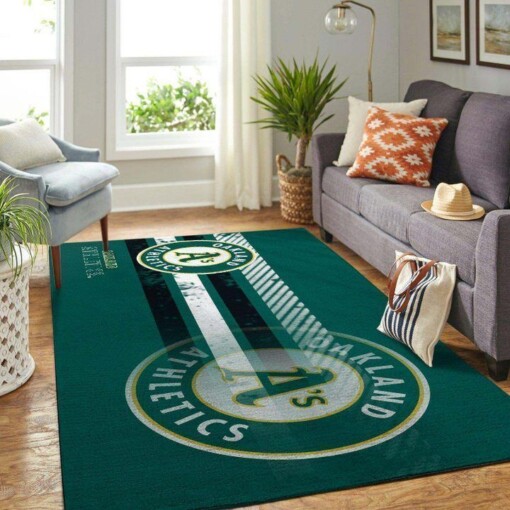 Oakland Athletics Living Room Area Rug