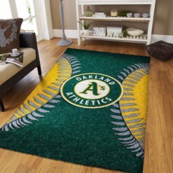 Oakland Athletics Living Room Area Rug