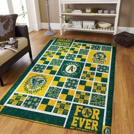 Oakland Athletics Living Room Area Rug