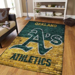 Oakland Athletics Living Room Area Rug