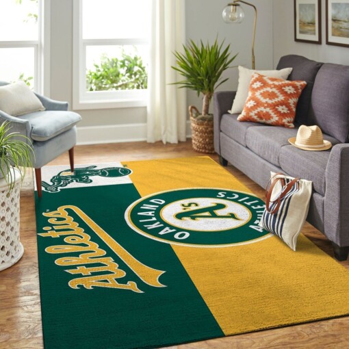 Oakland Athletics Living Room Area Rug