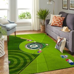 Oakland Athletics Living Room Area Rug