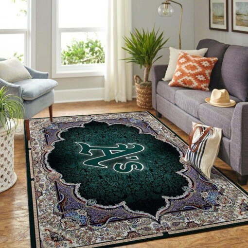 Oakland Athletics Living Room Area Rug