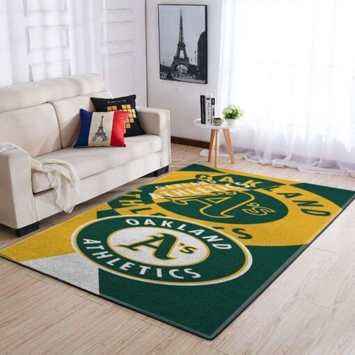 Oakland Athletics Living Room Area Rug